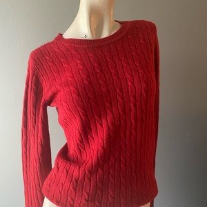 Bass G.M.& company 100% acrylic long sleeve red sweater size S.
